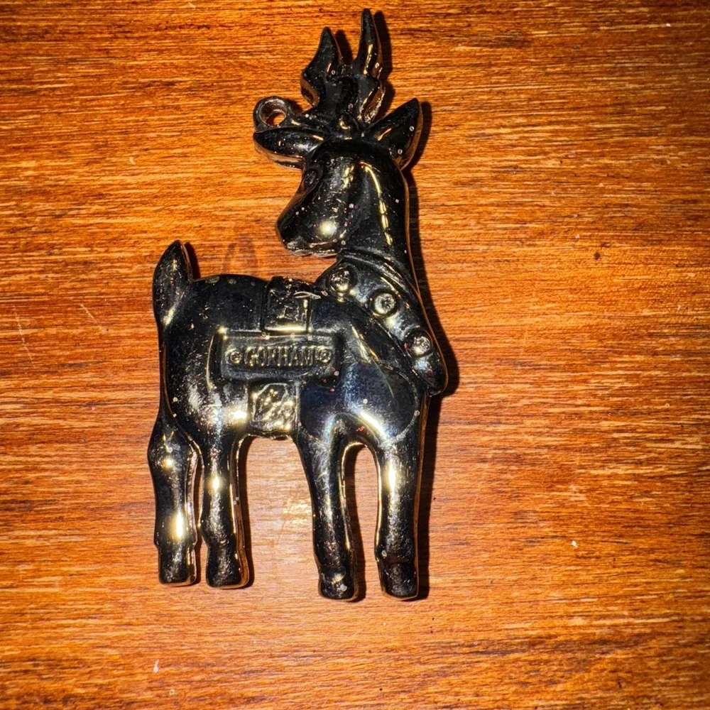 Gorham Silver Plate‎ Reindeer Pendant/Ornament